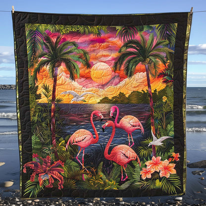 Sunset Flamingo WJ1308019CL Quilt