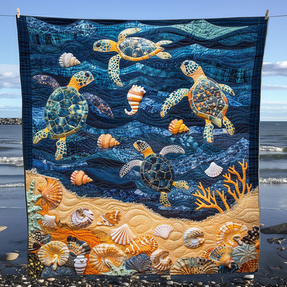 Turtle And Seashore Collection WJ0908029CL Quilt