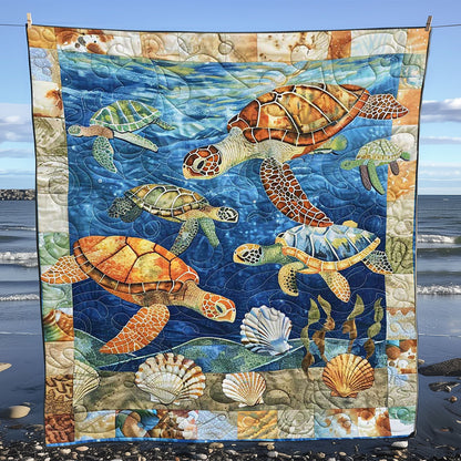 Turtle Under The Sea WJ0908032CL Quilt