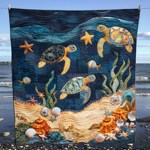 Turtle Under The Sea WJ0908036CL Quilt