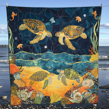 Turtle Under The Sea WJ1508022CL Quilt