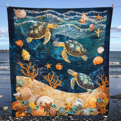 Turtle Under The Sea WJ1908027CL Quilt