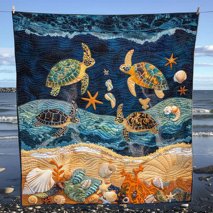 Turtle Under The Sea WJ2408026CL Quilt