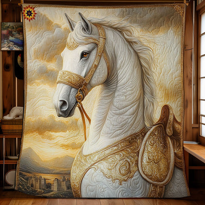 Horse Abstract WY1811037CL Quilt