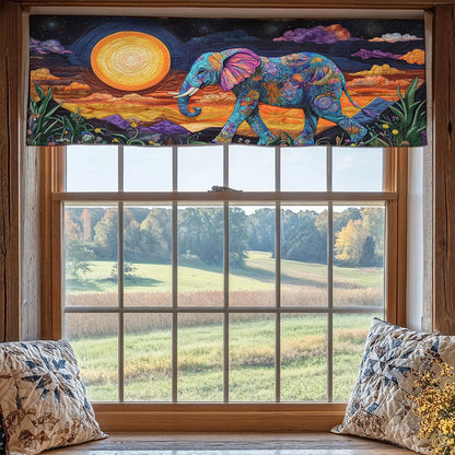 Majestic Elephant WJ2203068CL Quilted Valance