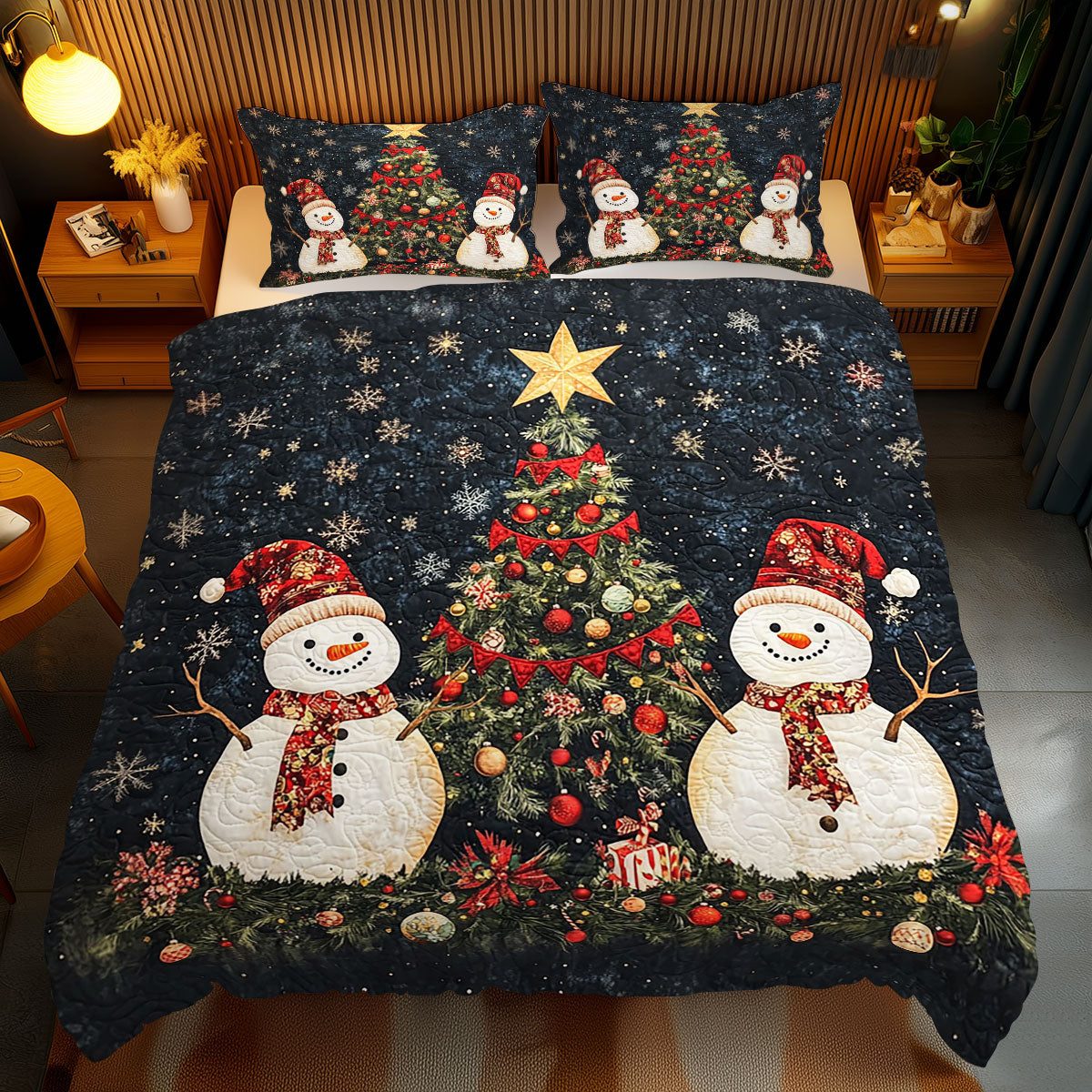 Christmas Snowman WJ1211028CL Duvet Cover Set