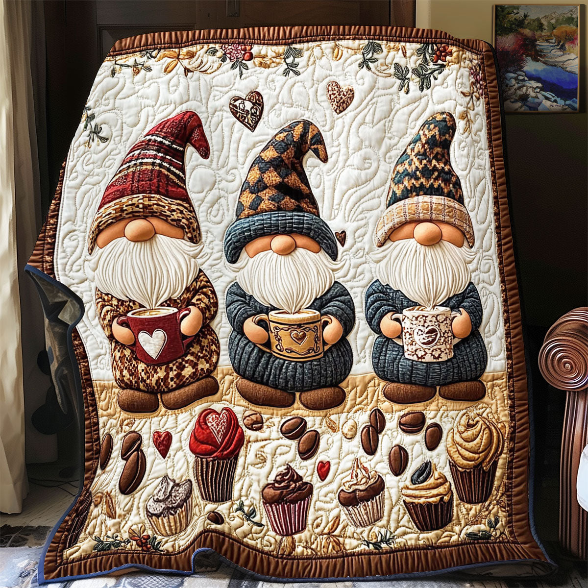 Three Gnome WY0801068CL Quilt