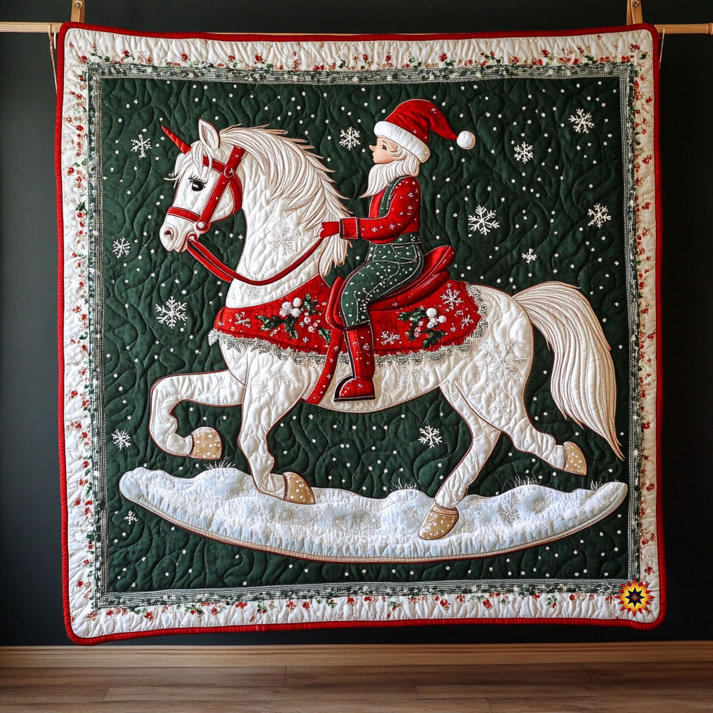 Christmas Elf And Horse WY0411010CL Quilt