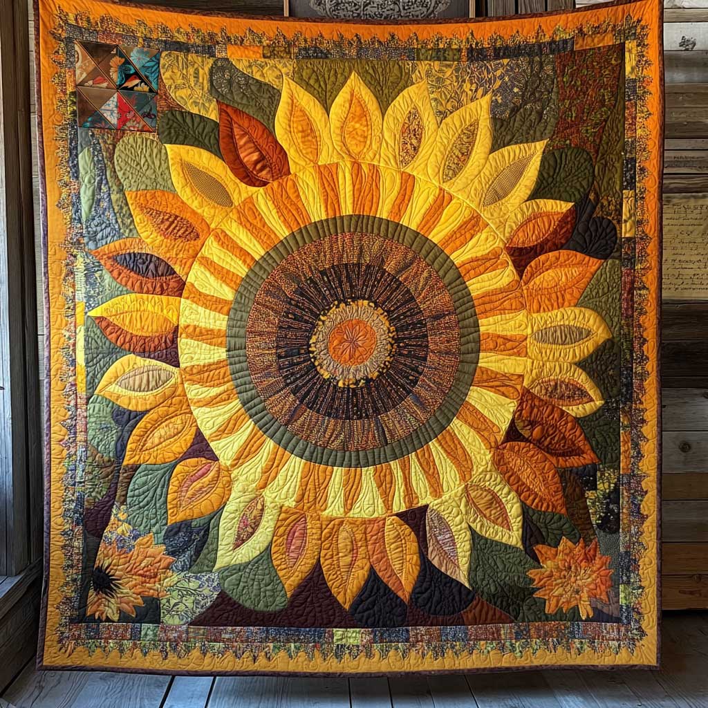 Earthy Sunflower WN0711102CL Quilt