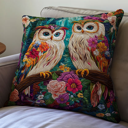 Couple Owl WY1012098CL Quilt Pillow Case