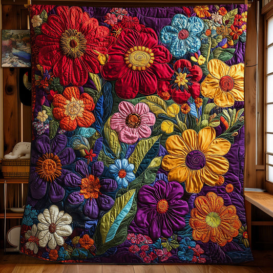 Colorful Flower WY1202084CL Quilt
