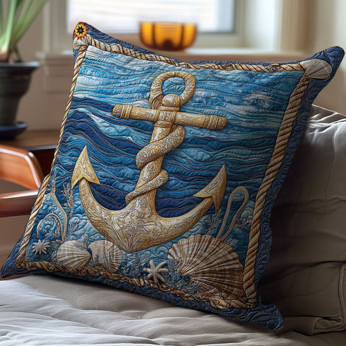 Sea Shell Anchor WY1612120CL Quilt Pillow Case