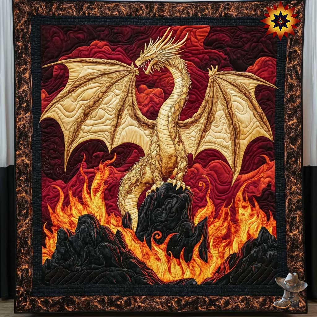 Blazing Crater Dragon WN0612026CL Quilt