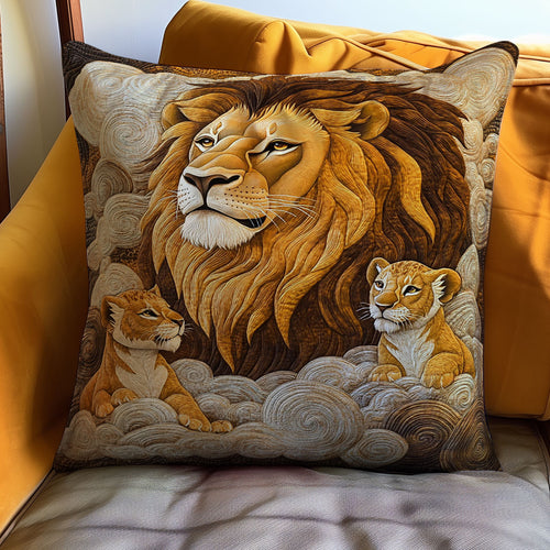 Lion Family WJ0911032CL Quilt Pillow Case