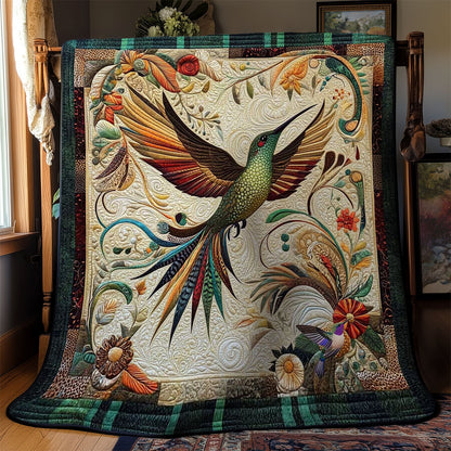 Hummingbird Feather Embrace WN1010017CL Quilt