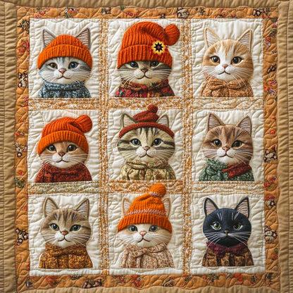 Warmy Winter Cat WP0110036CL Quilt