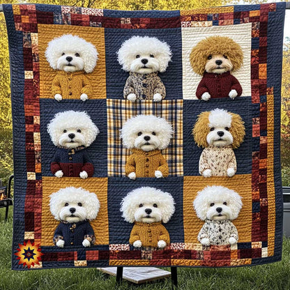 Bichon Frise Winter Warm WN0110009CL Quilt
