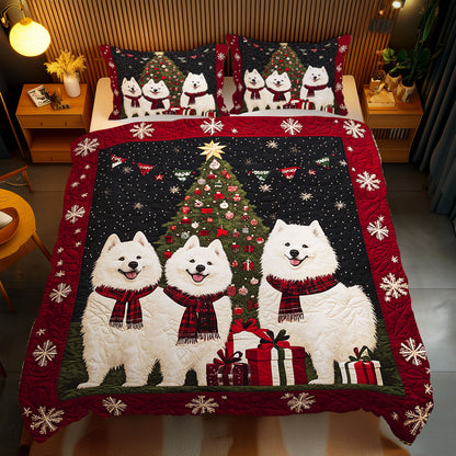 Christmas Samoyed WJ0511029CL Duvet Cover Set