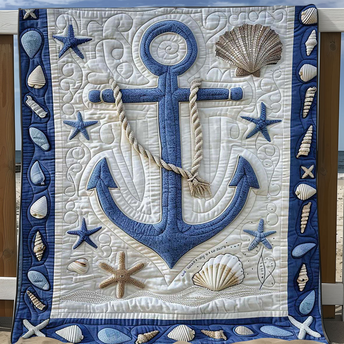 Sail Away Anchor WJ1608016CL Quilt