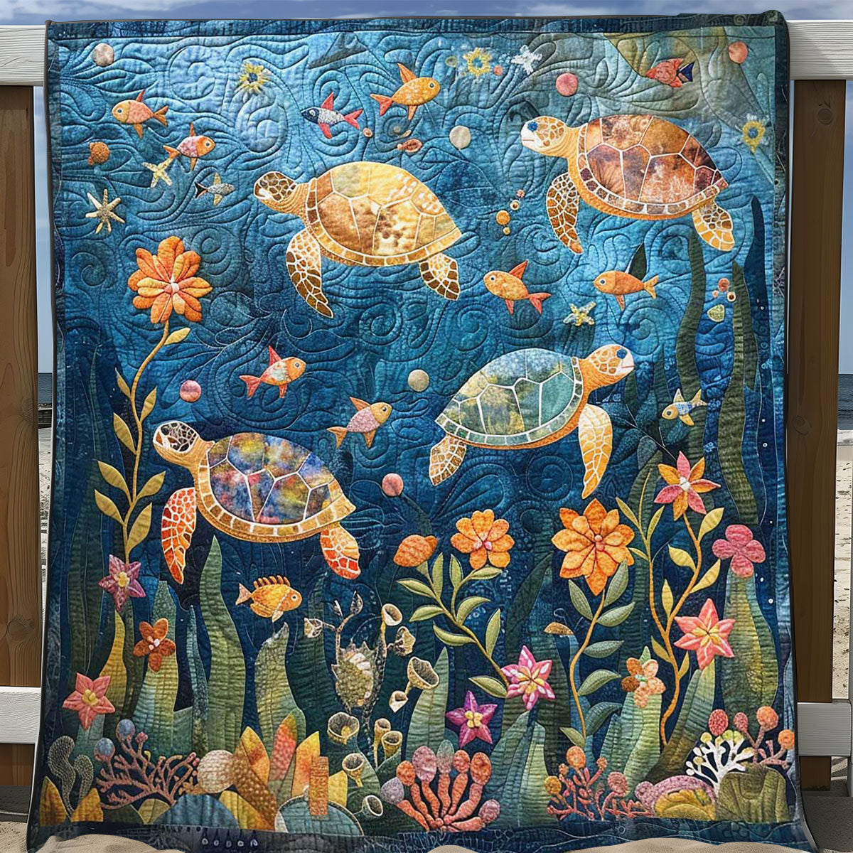 Sea Turtle WJ0509020CL Quilt