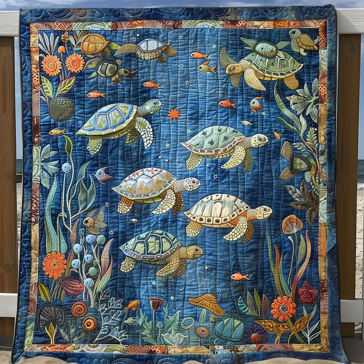 Sea Turtle WJ2708023CL Quilt