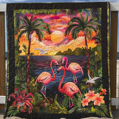 Sunset Flamingo WJ1308019CL Quilt