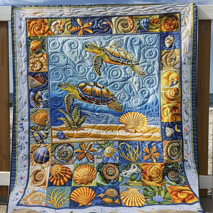 Turtle And Seashore Collection WJ0908028CL Quilt