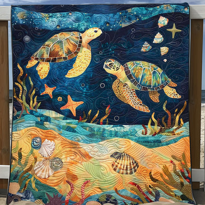 Turtle Under The Sea WJ1008038CL Quilt