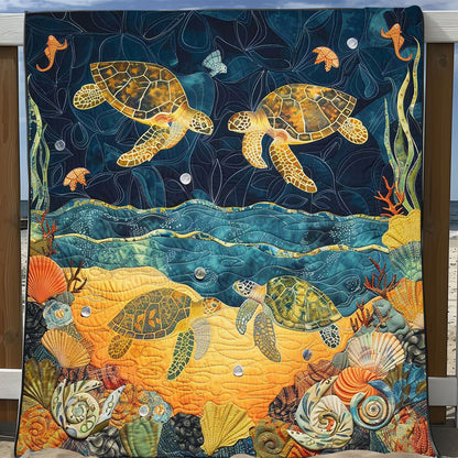 Turtle Under The Sea WJ1508022CL Quilt