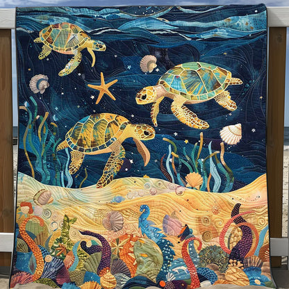 Turtle Under The Sea WJ1608027CL Quilt