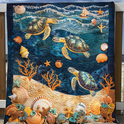 Turtle Under The Sea WJ1908027CL Quilt