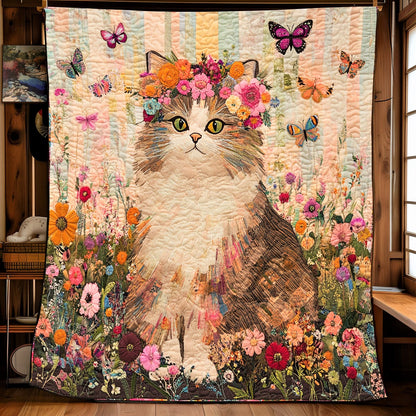 Floral Cat XB1203023CL Quilt