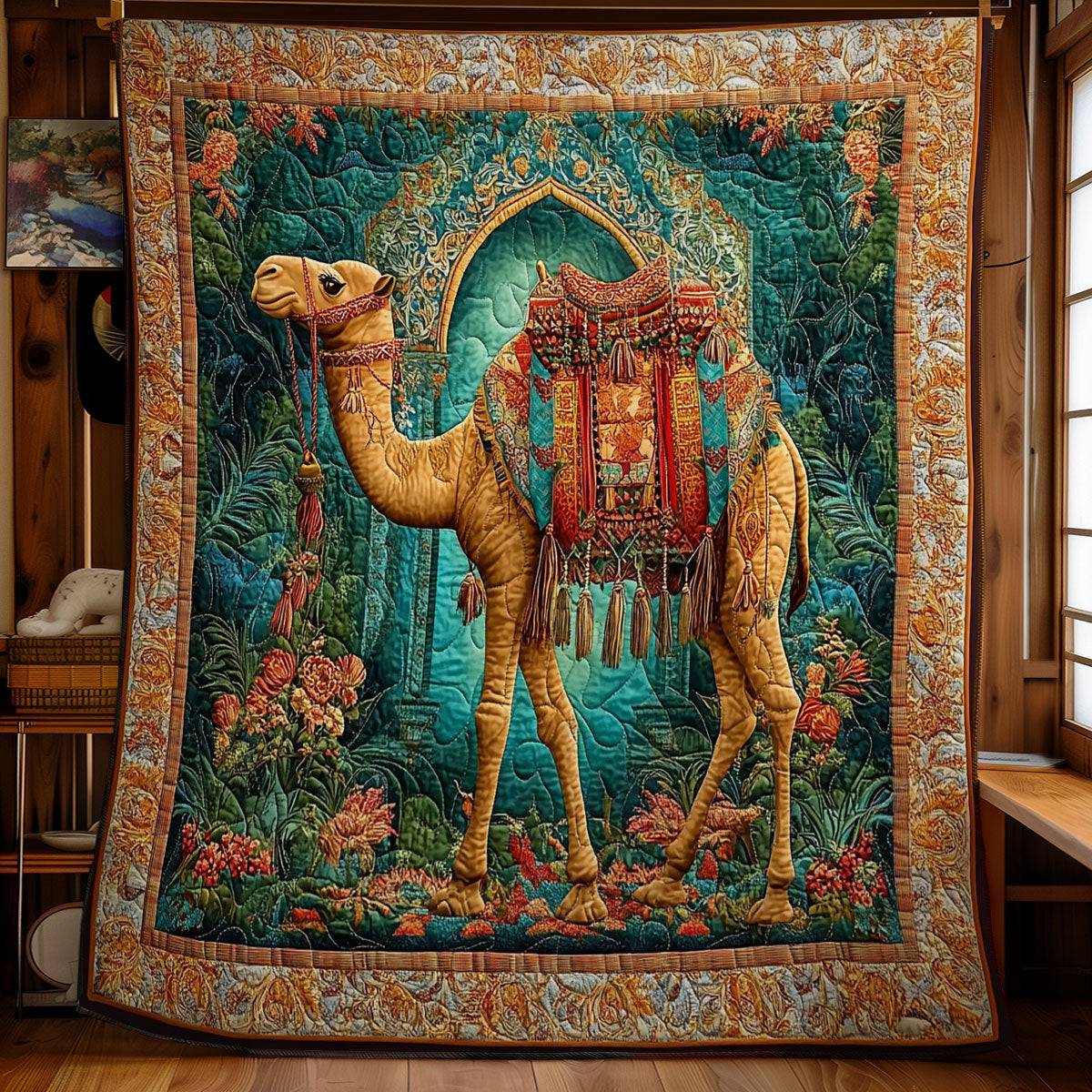 Abstract Colorful Camel WY0202001CL Quilt