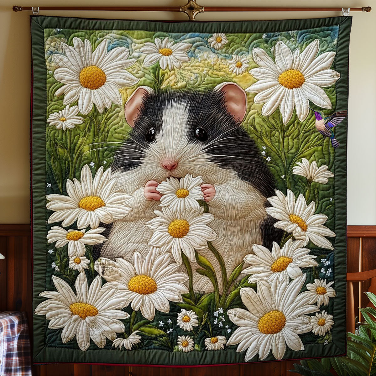 Hamster White Flower WY0412018CL Quilt