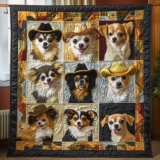 Cowboy Chihuahua WP1009013 Quilt