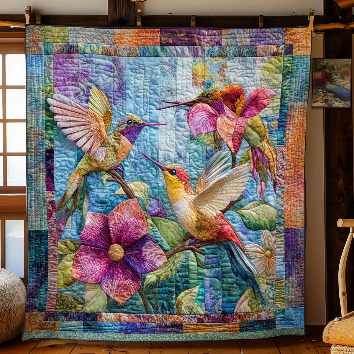 Hummingbird Dreamy Meadows WN2509022CL Quilt