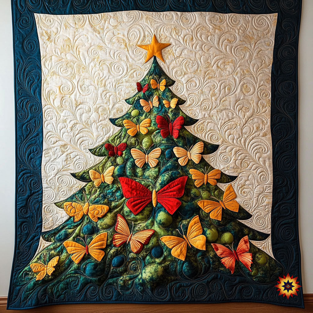 Christmas Butterfly WY2611040CL Quilt