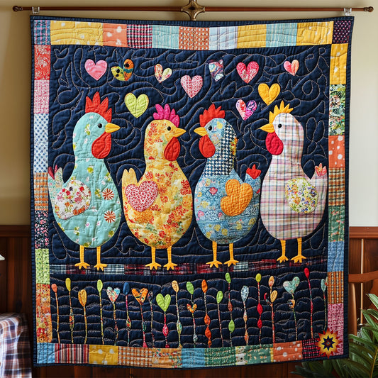 Heart Hen WY1812016CL Quilt