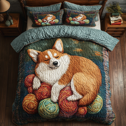 Winter Of Corgi WY1001096CL Duvet Cover Set