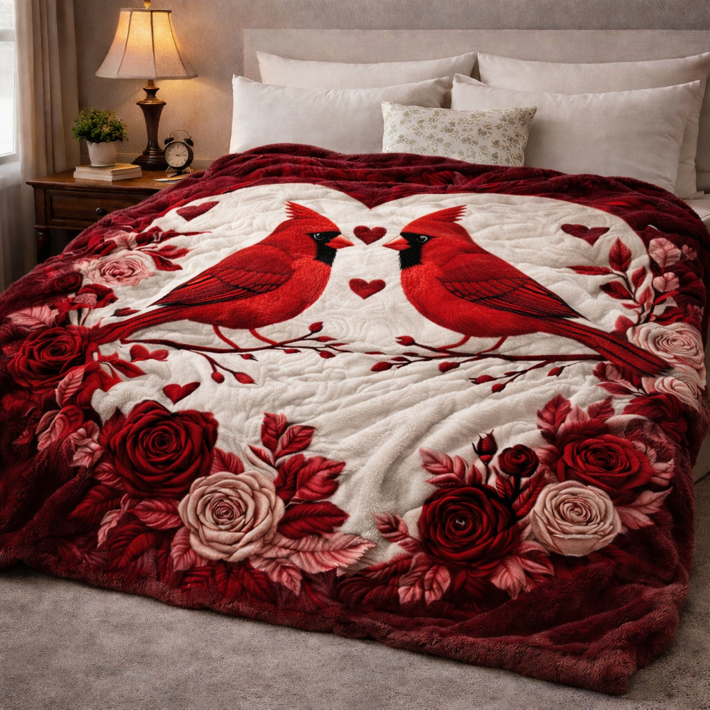 Cardinal Love QA2601001CL Faux Fur Throw Blanket