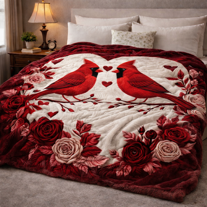 Cardinal Love QA2601001CL Faux Fur Throw Blanket