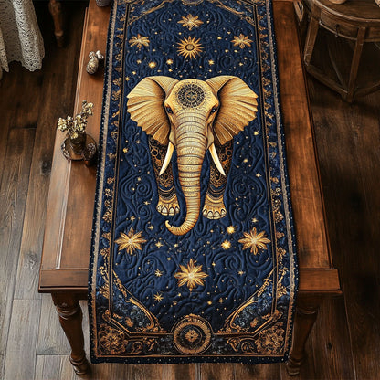 Mystic Elephant WY2802075CL Quilted Table Runner