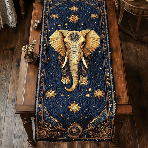 Mystic Elephant WY2802075CL Quilted Table Runner