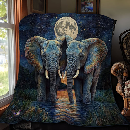 Couple Elephant WY2311037CL Quilt