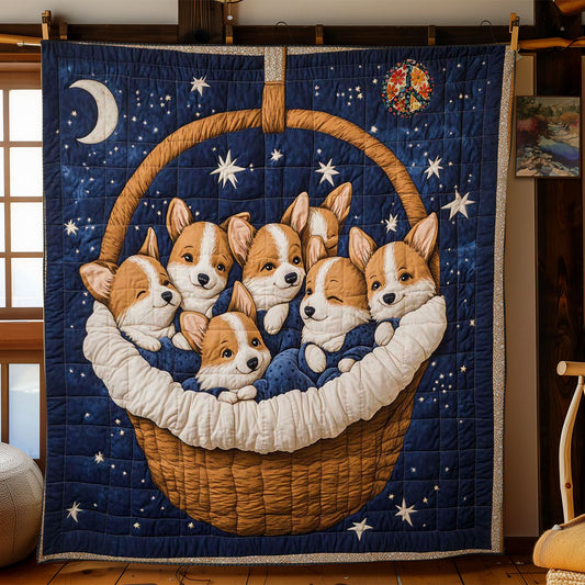 Corgi Bedtime Bliss WN0811067CL Quilt