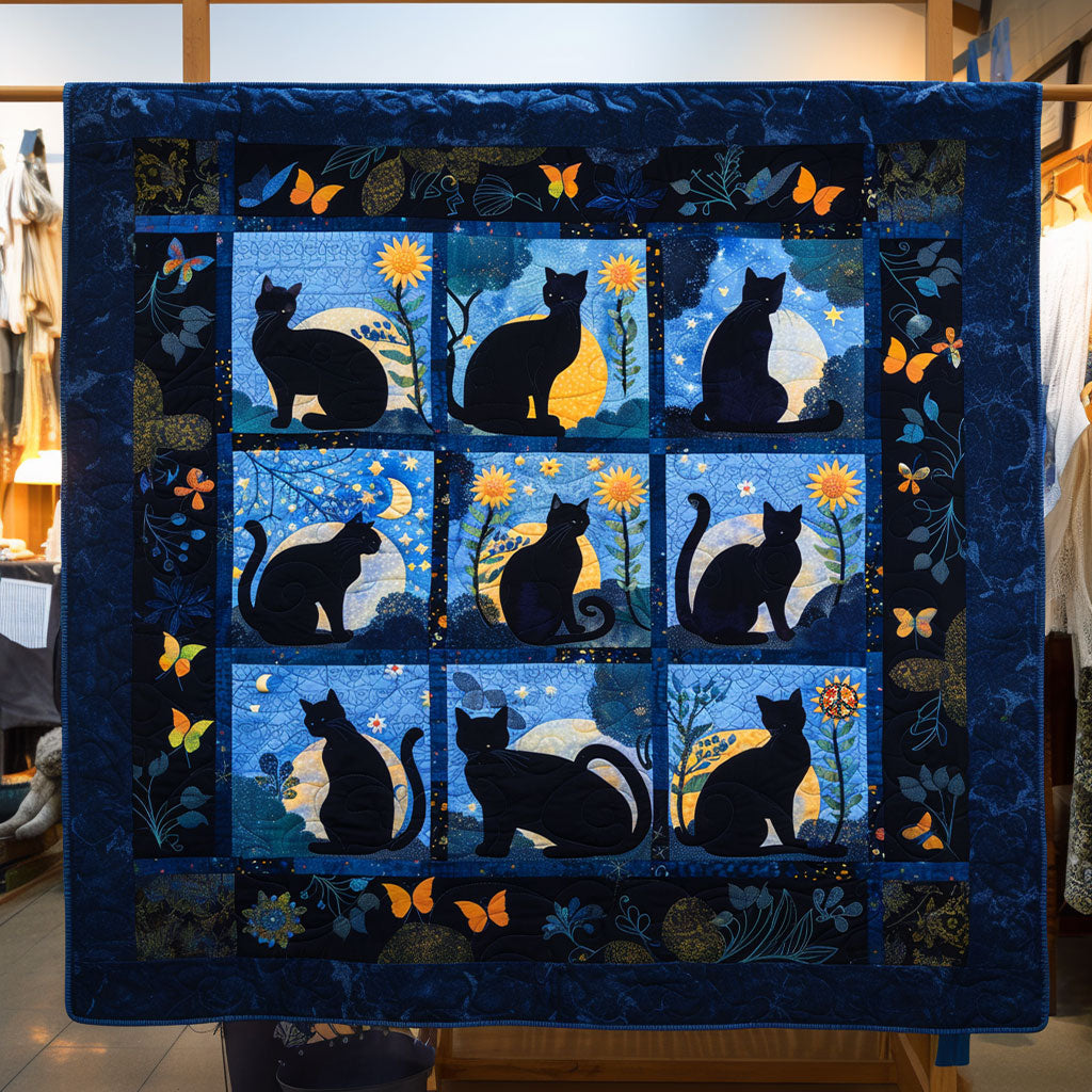 Cat Silhouette WJ1510005CL Quilt