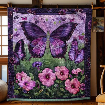 Purple Butterflies WJ2809017CL Quilt