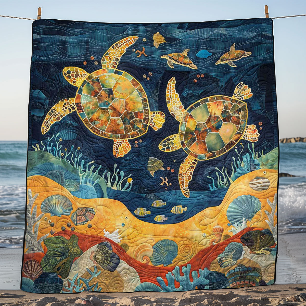 Majestic Turtle WJ0908009CL Quilt