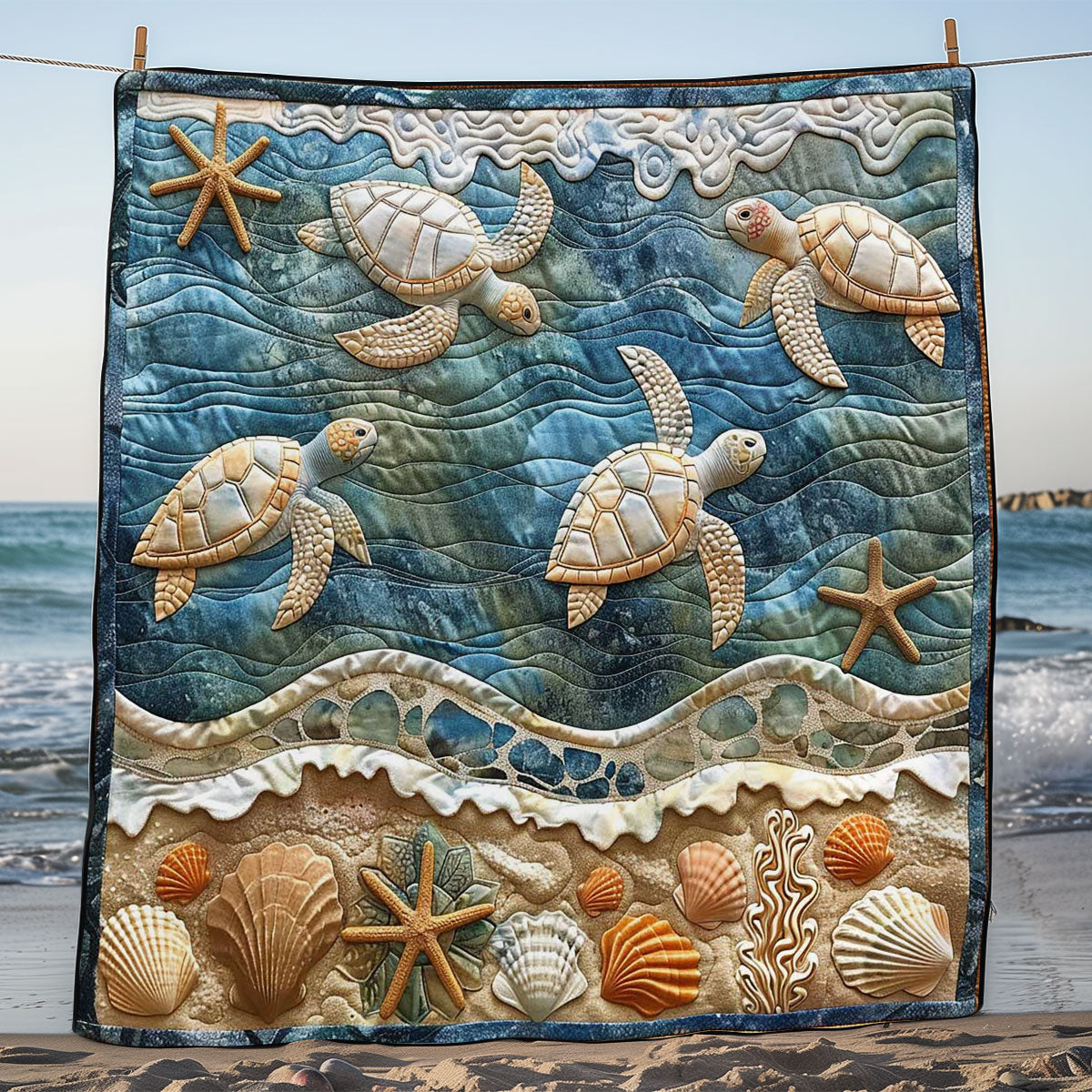 Sea Turtle WJ0509021CL Quilt