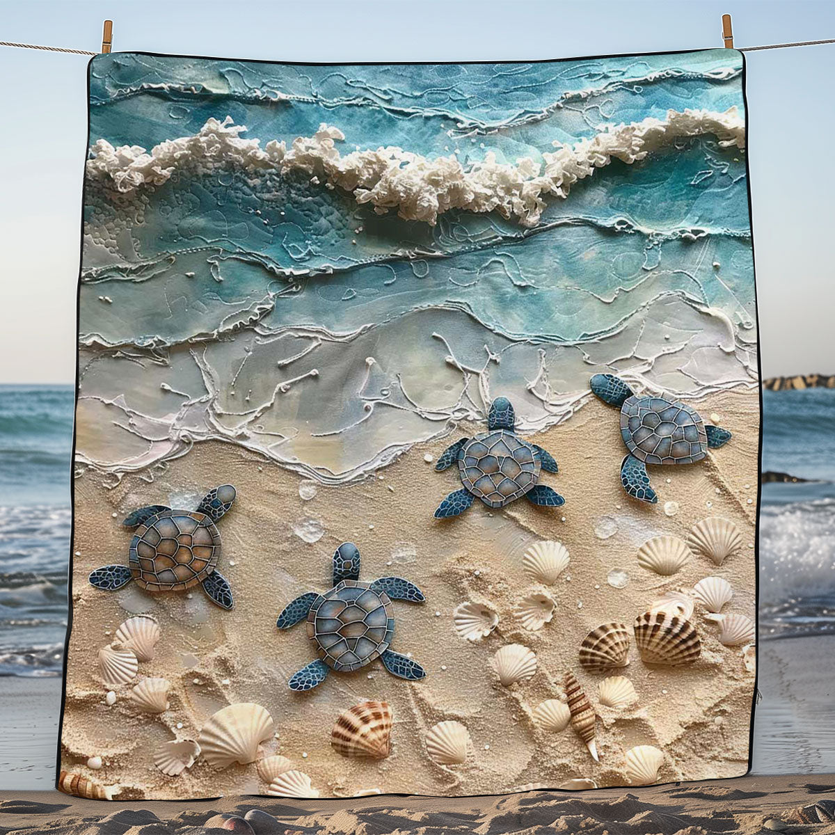 Sea Turtle WJ0909027CL Quilt